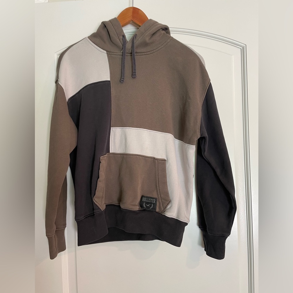 Hollister Color - Block Patchwork Pullover Hoodie Size XS